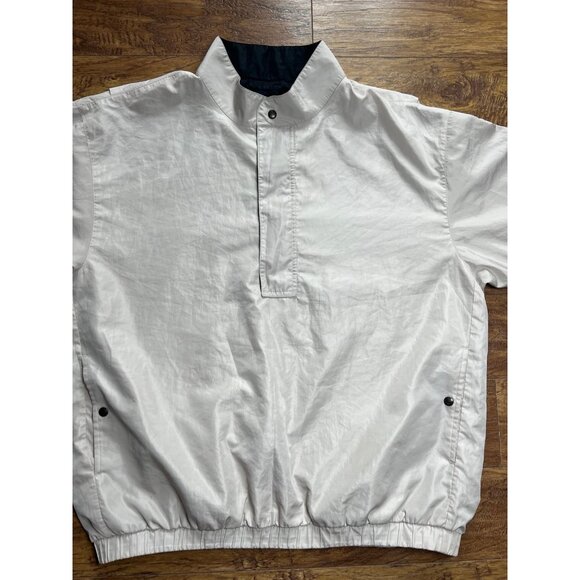 Footjoy Dryjoys Golf Mens Large Beige Quarter Zip Pullover Waterproof XL - Picture 2 of 10